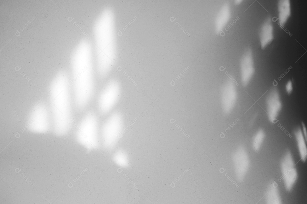 Efeito de sobreposição de sombra natural da janela no fundo de textura branca