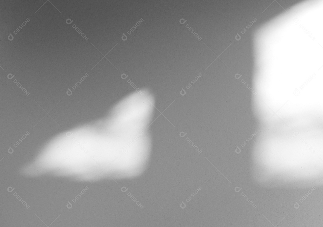 Efeito de sobreposição de sombra natural da janela no fundo de textura branca