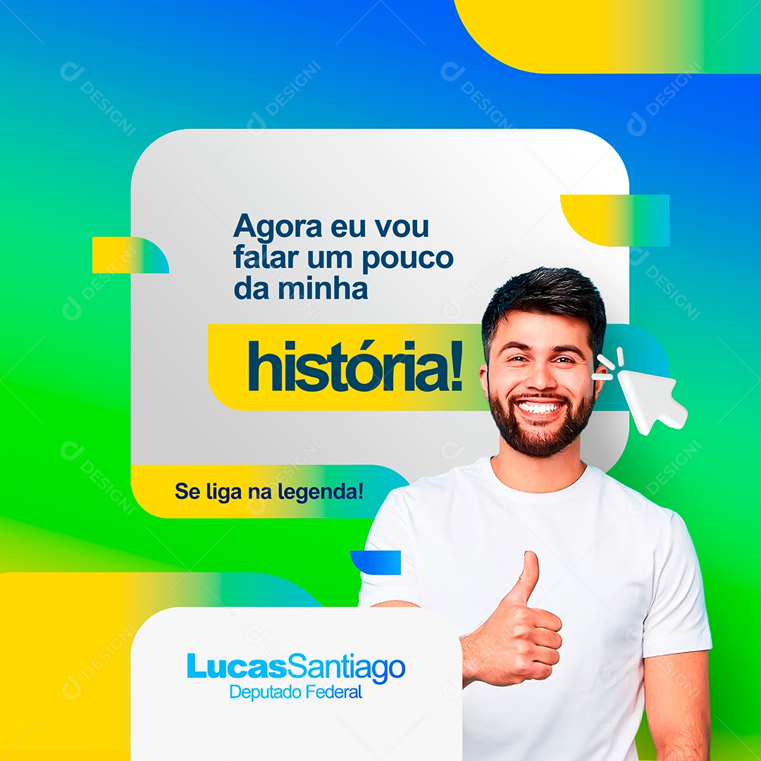 Agora Eu Vou Falar Um Pouco Da Minha História Social Media PSD Editável