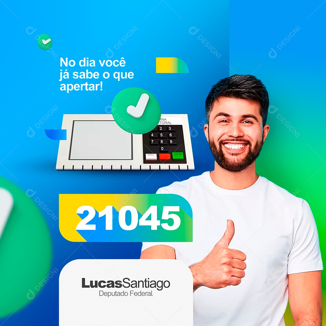 No Dia Você Já Sabe O Que Apertar Social Media PSD Editável