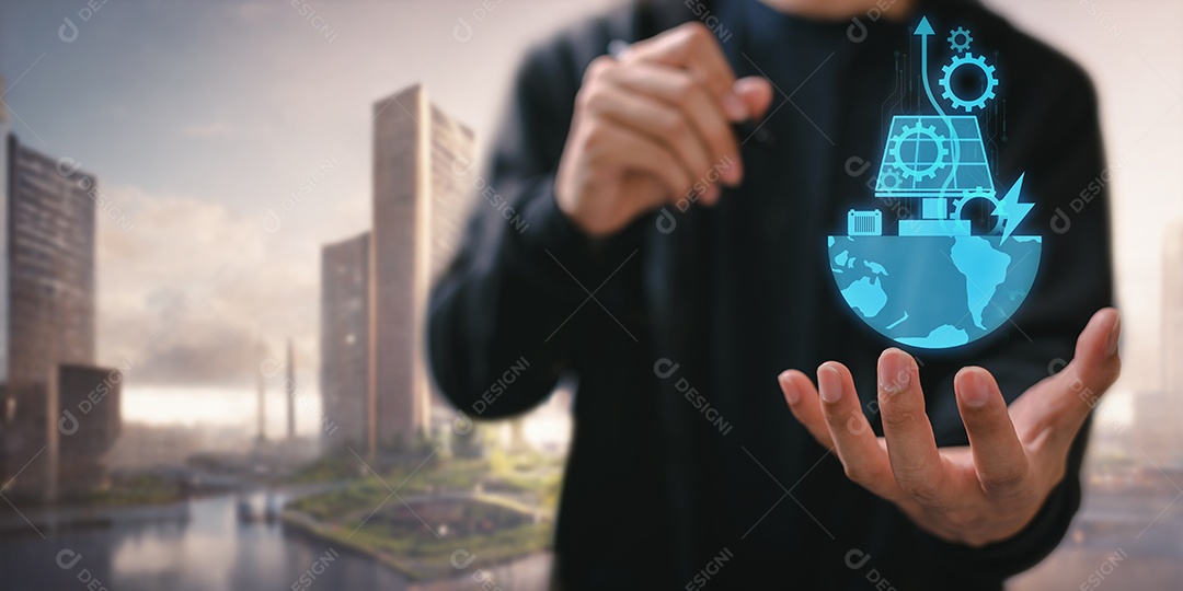 Geração e uso de eletricidade a partir de energia natural Energia solar, energia eólica, energia hidrelétrica