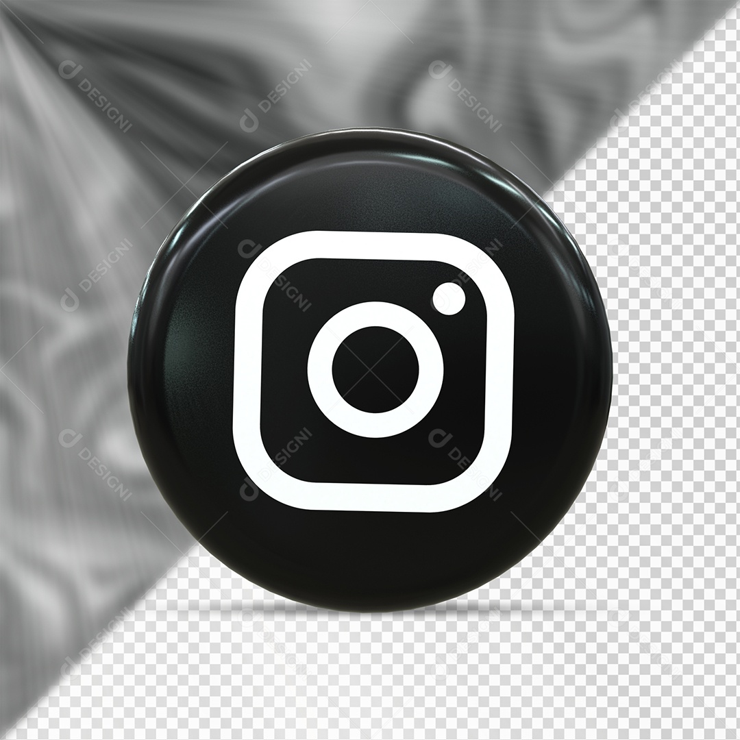 Instagram Elemento 3D Para Composição PSD