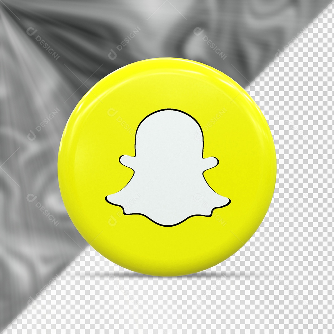 Snapchat Elemento 3D Para Composição PSD