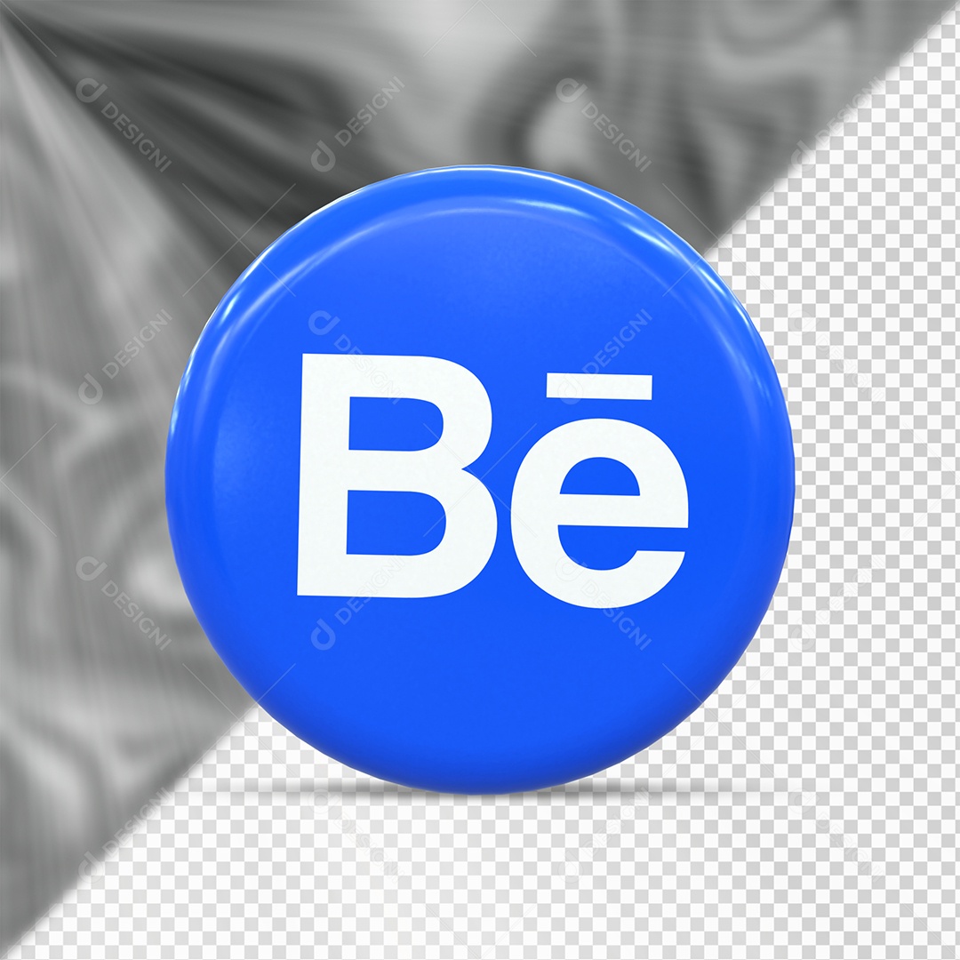 Behance 3D Elemento Para Composição PSD