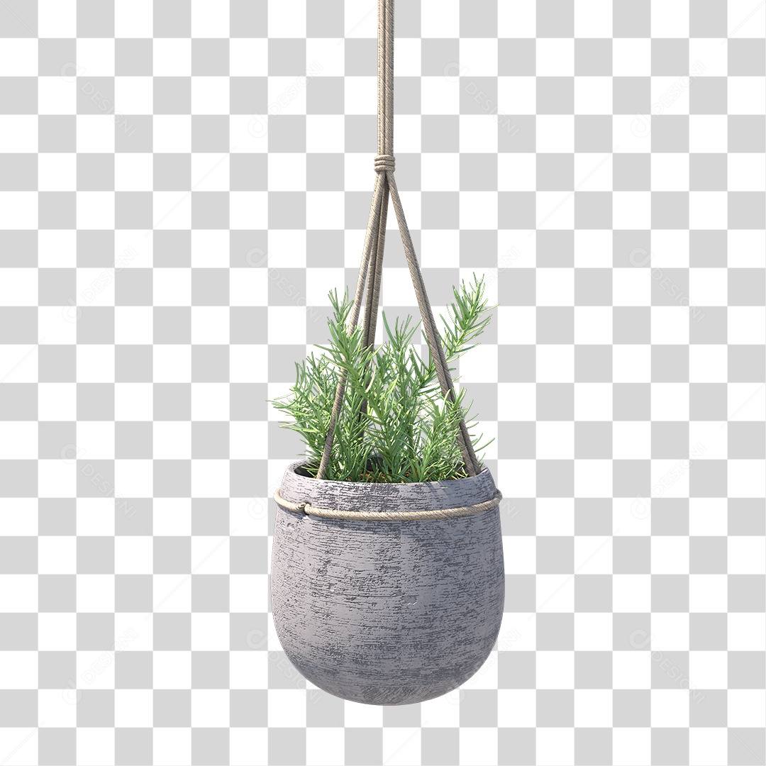 Vaso com Planta PNG Transparente