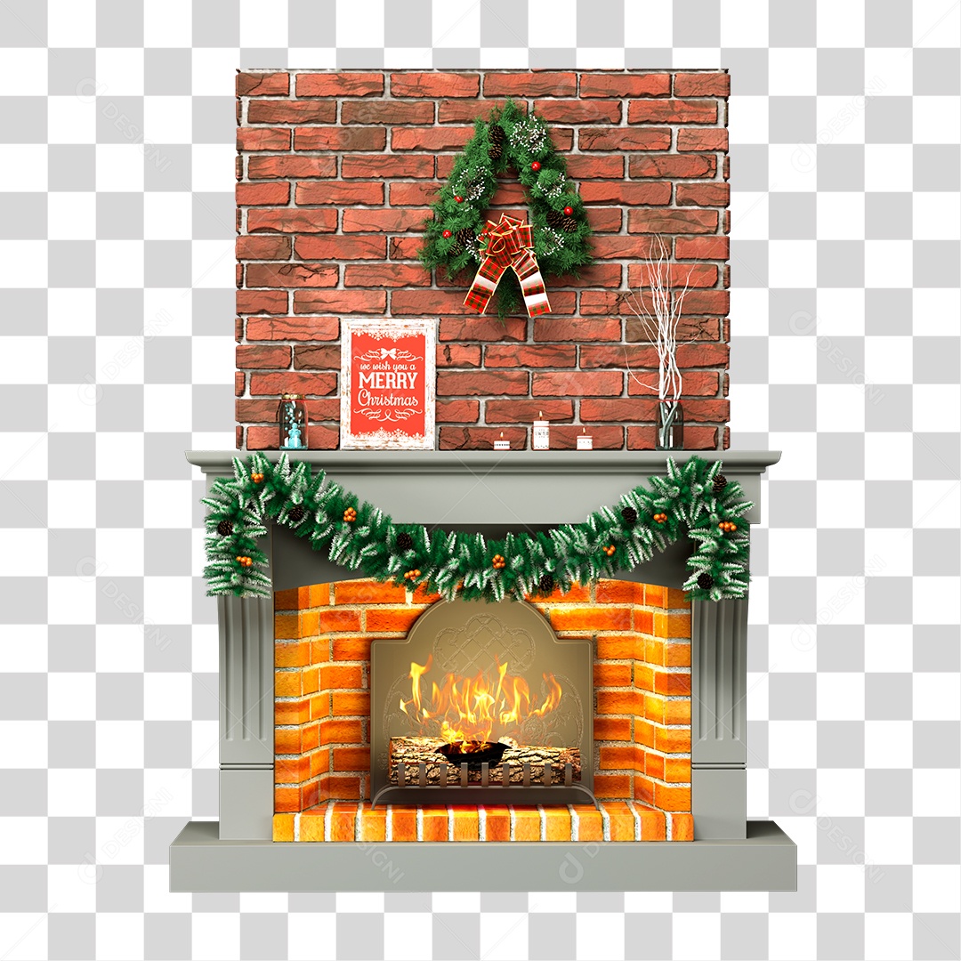 Lareira Chaminé Laranja PNG Transparente