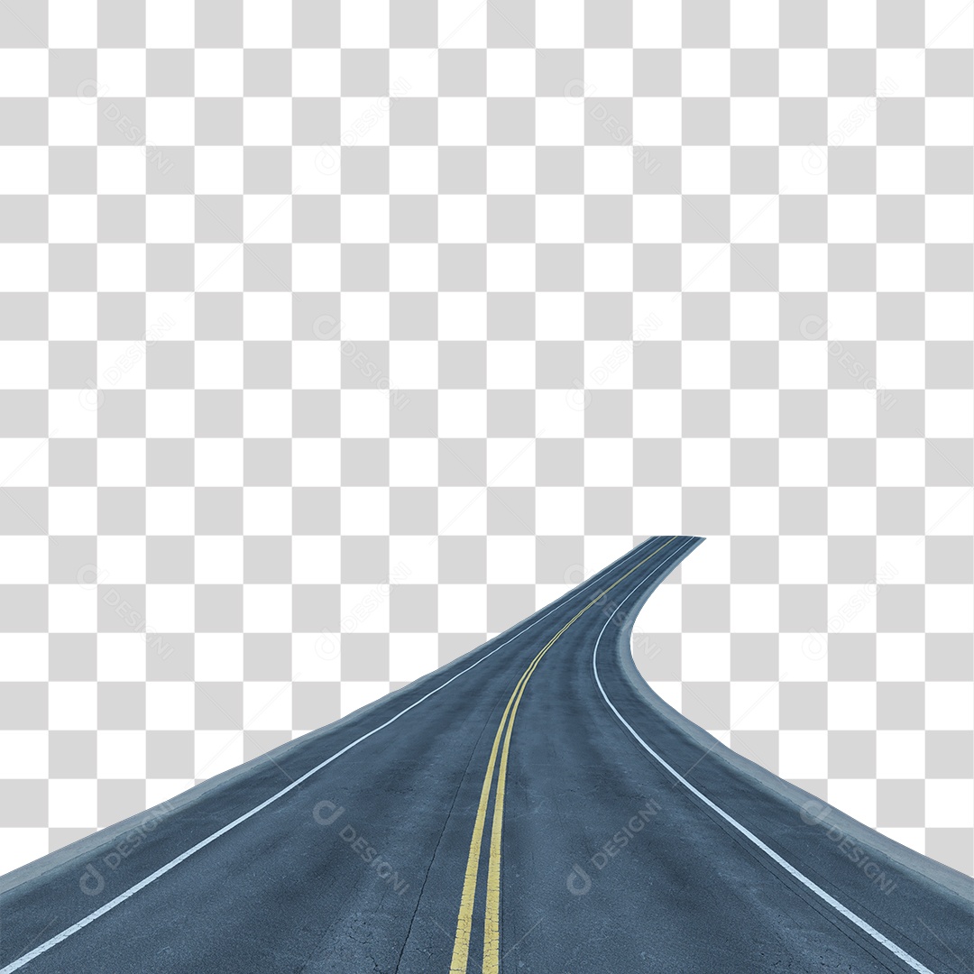 Estrada Asfalto PNG Transparente