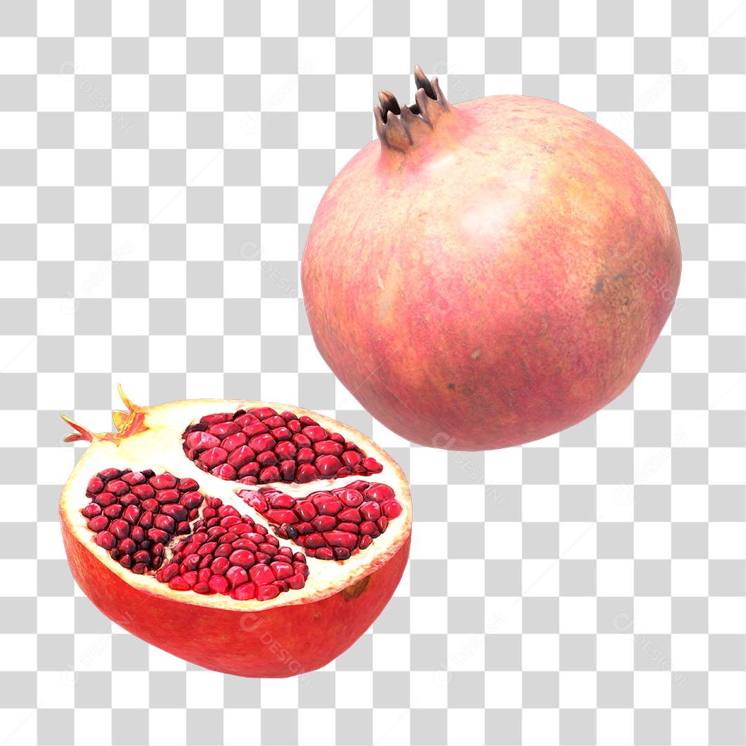 Fruta de Romã PNG Transparente