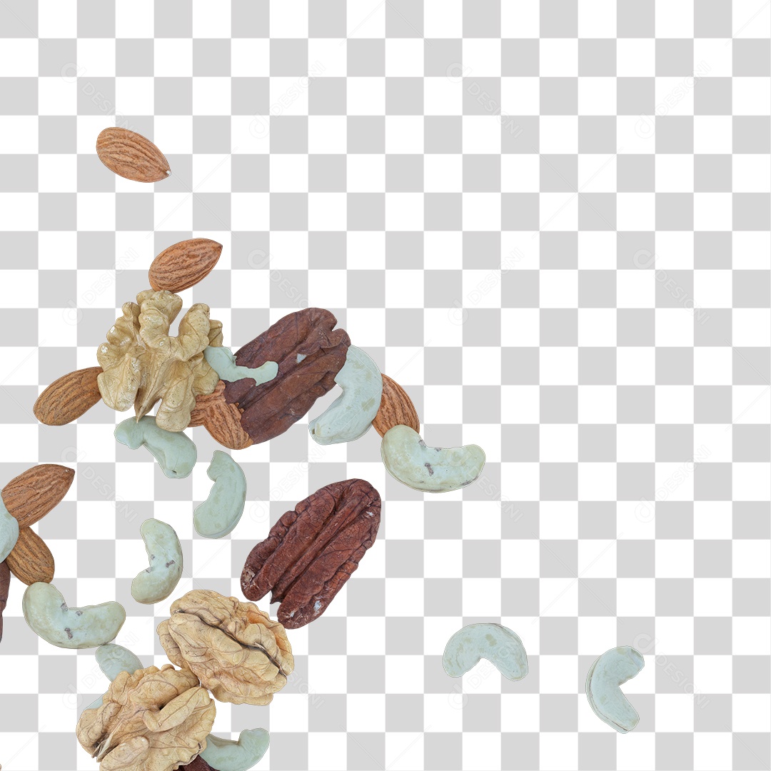 Fruta Secas Nozes Castanhas PNG Transparente