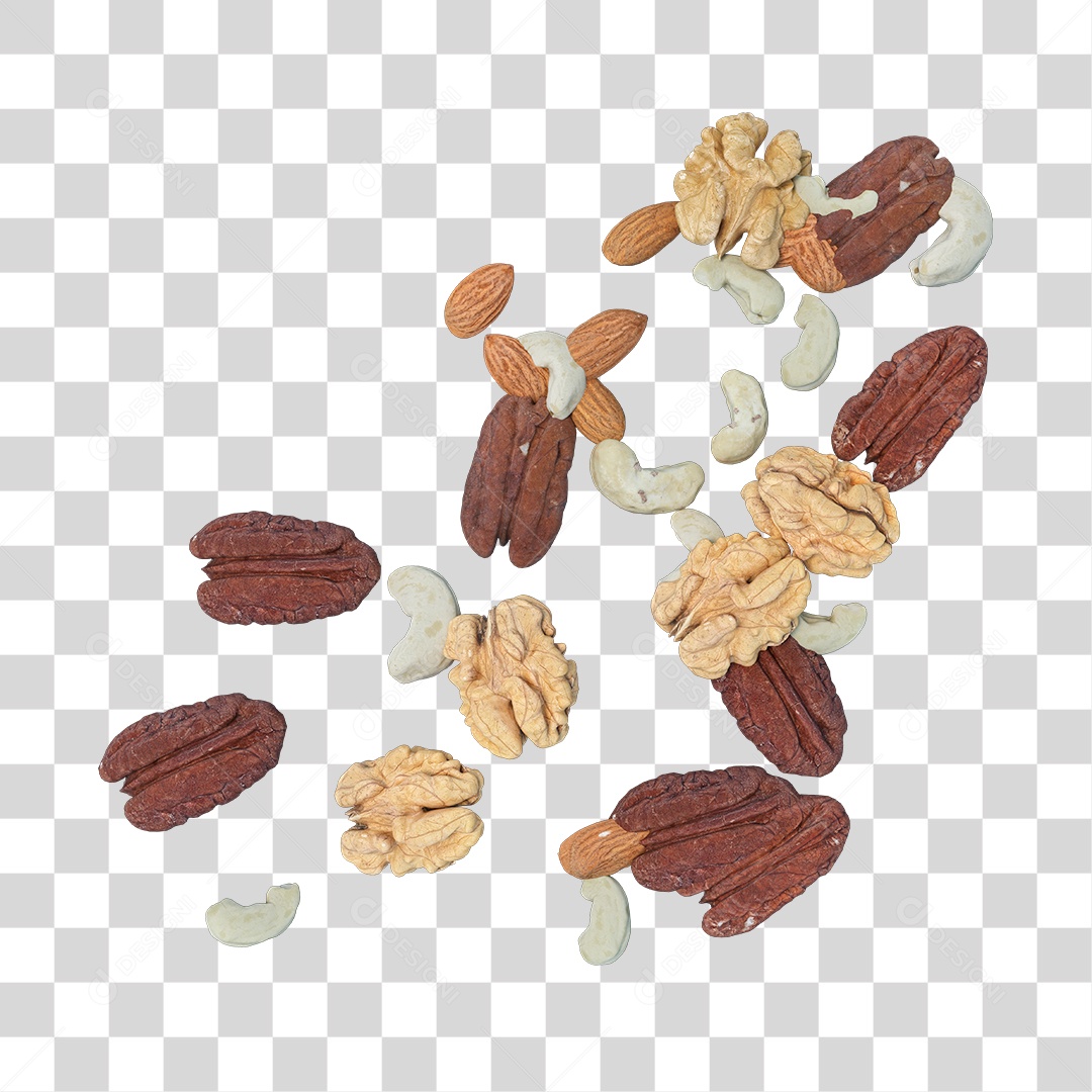 Fruta Secas Nozes Castanhas PNG Transparente