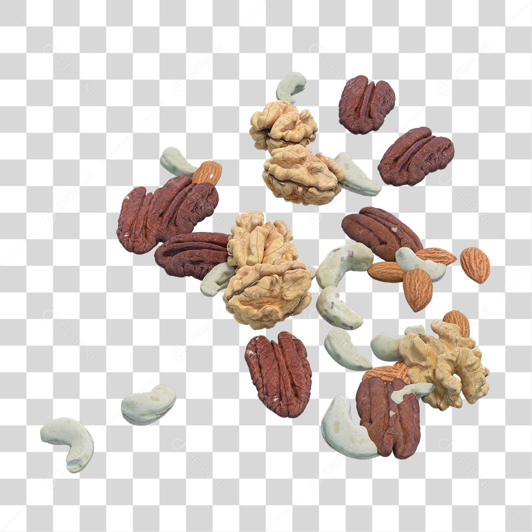 Fruta Secas Nozes Castanhas PNG Transparente