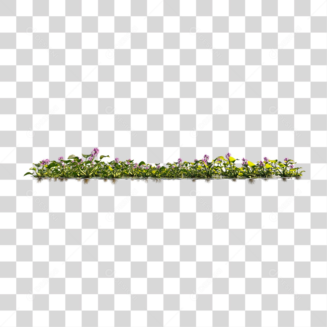 Arbusto de Flores PNG Transparente