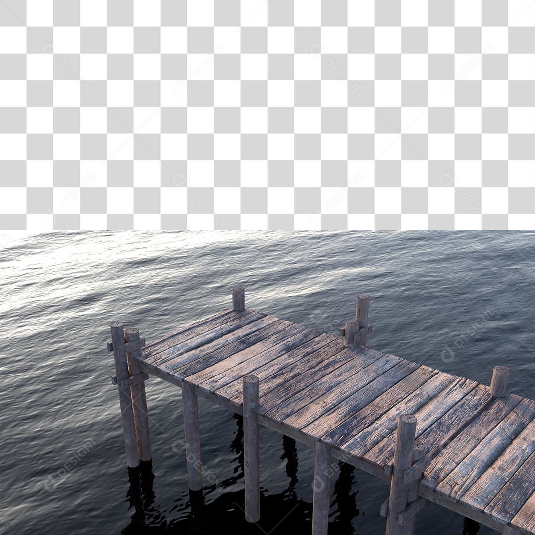 Passarela Sobre Lago  PNG Transparente