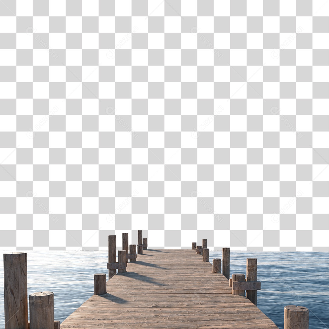 Passarela Sobre Lago  PNG Transparente