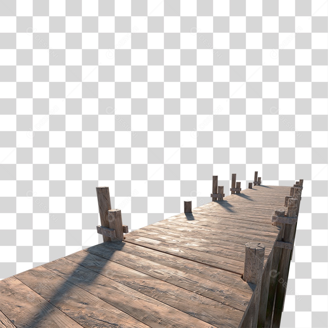 Passarela De Mardeira PNG Transparente