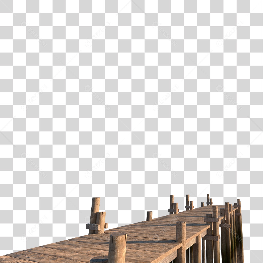 Passarela De Mardeira PNG Transparente