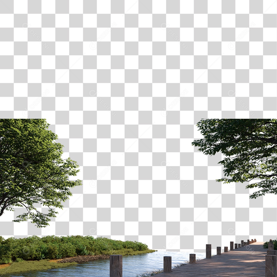 Over Lake PNG Transparent