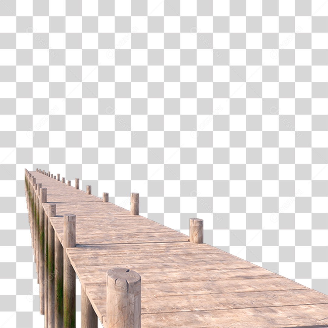 Passarela De Mardeira PNG Transparente