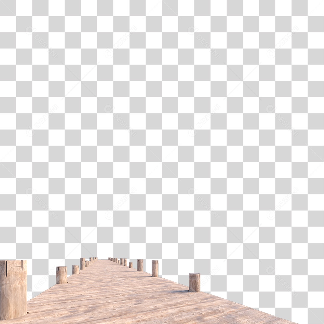 Passarela De Mardeira PNG Transparente