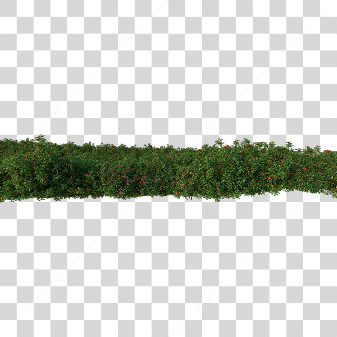 Arbustos Com Flores PNG Transparente