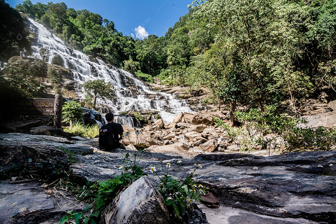 Cachoeira Mae Ya em Chang Mai Tailândia