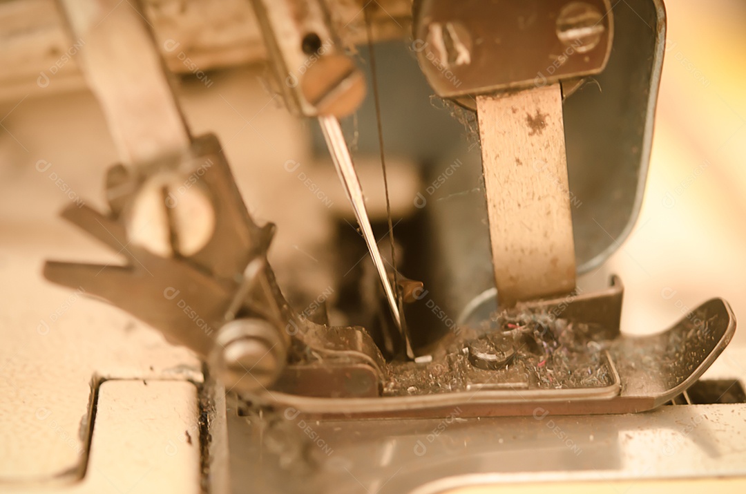 Máquina de costura - imagem de efeito de estilo vintage