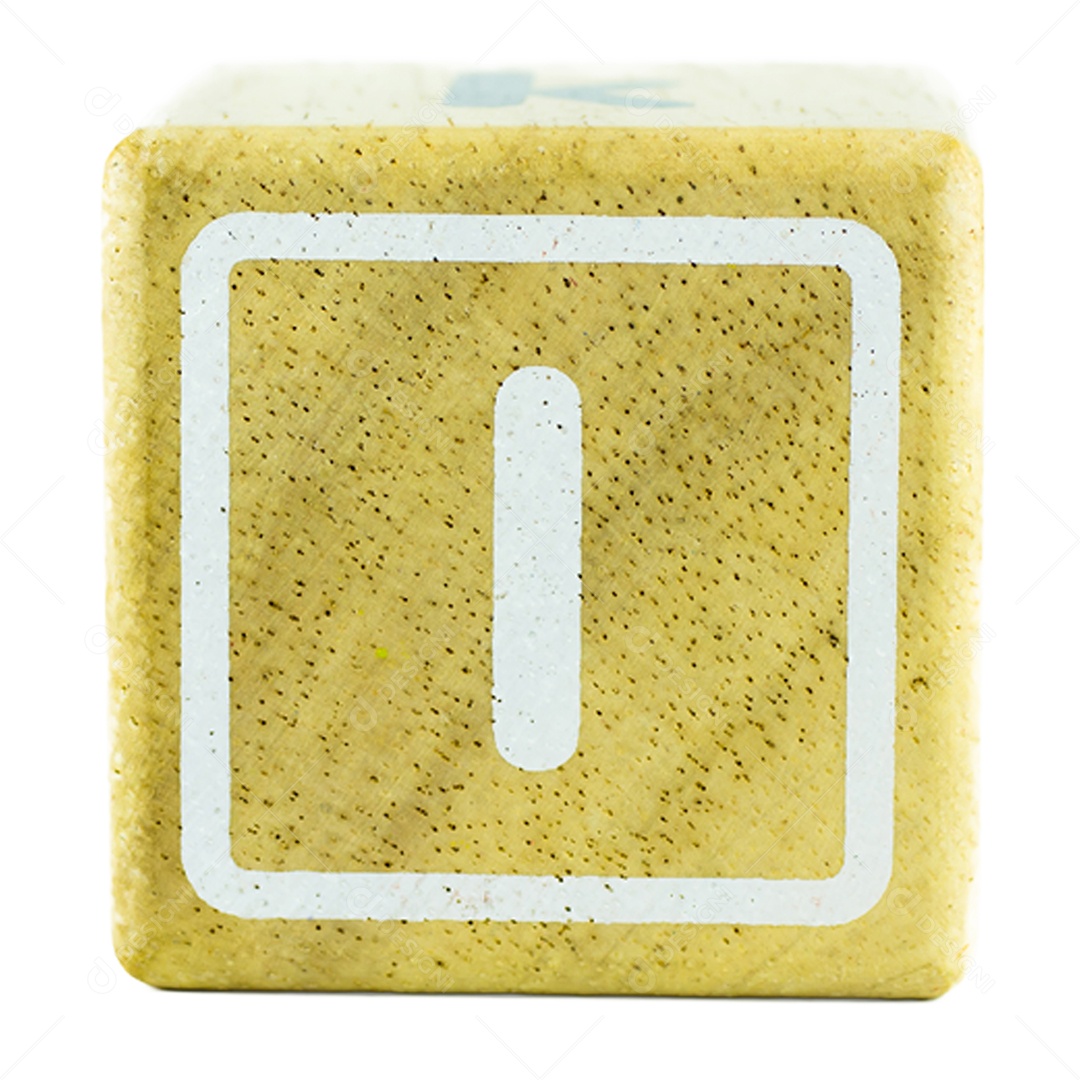 O letras de texto escritas em cubos de madeira