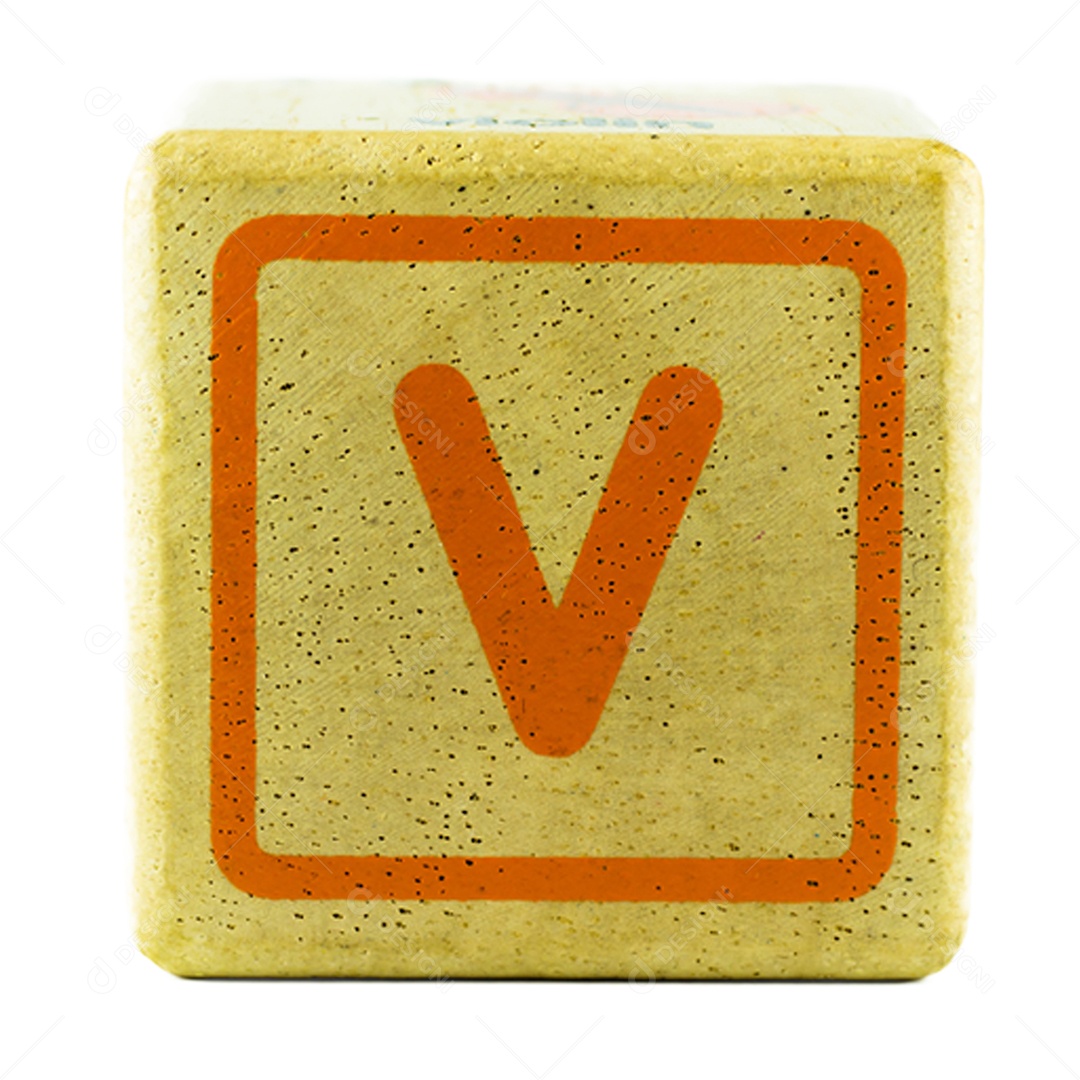 The text letters written on wooden cubes