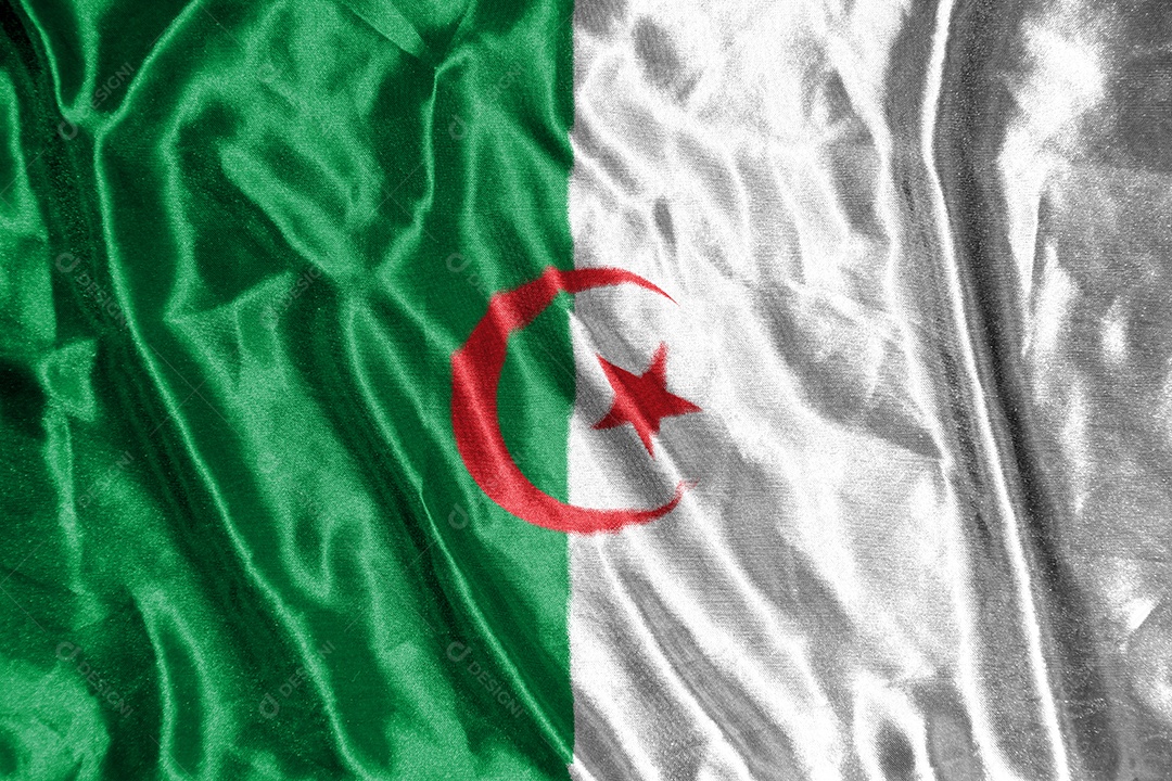 bandeira de pano Bandeira de cetim Tecido ondulado Textura da bandeira