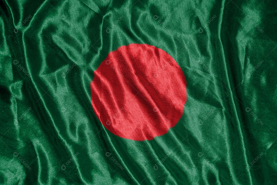 bandeira de pano de bangladesh bandeira de cetim tecido acenando textura da bandeira