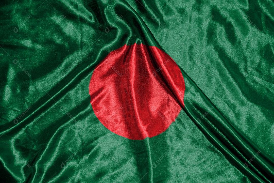 bandeira de pano de bangladesh bandeira de cetim tecido acenando textura da bandeira