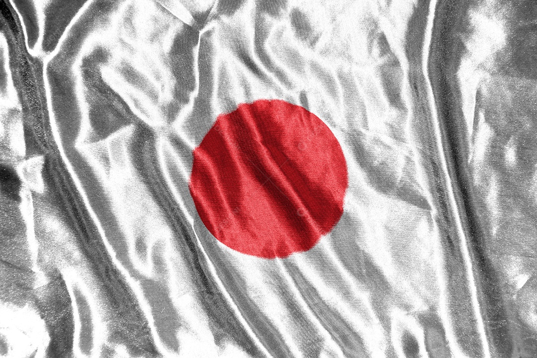 bandeira de pano do japão bandeira de cetim tecido acenando textura da bandeira