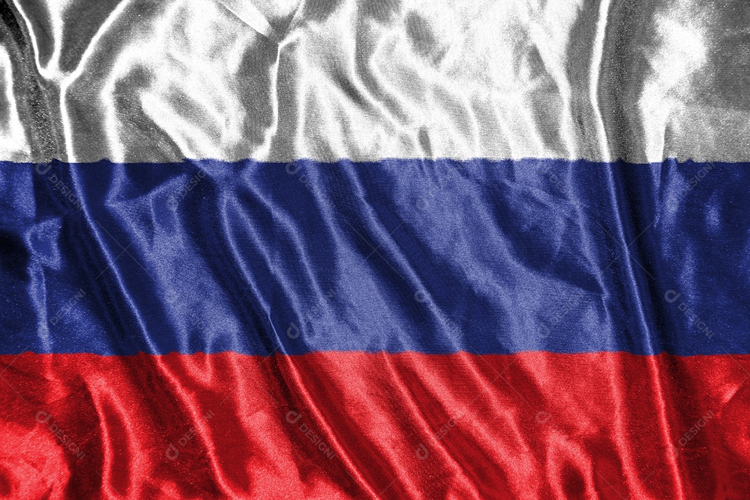 bandeira de pano da rússia bandeira de cetim tecido acenando textura da bandeira
