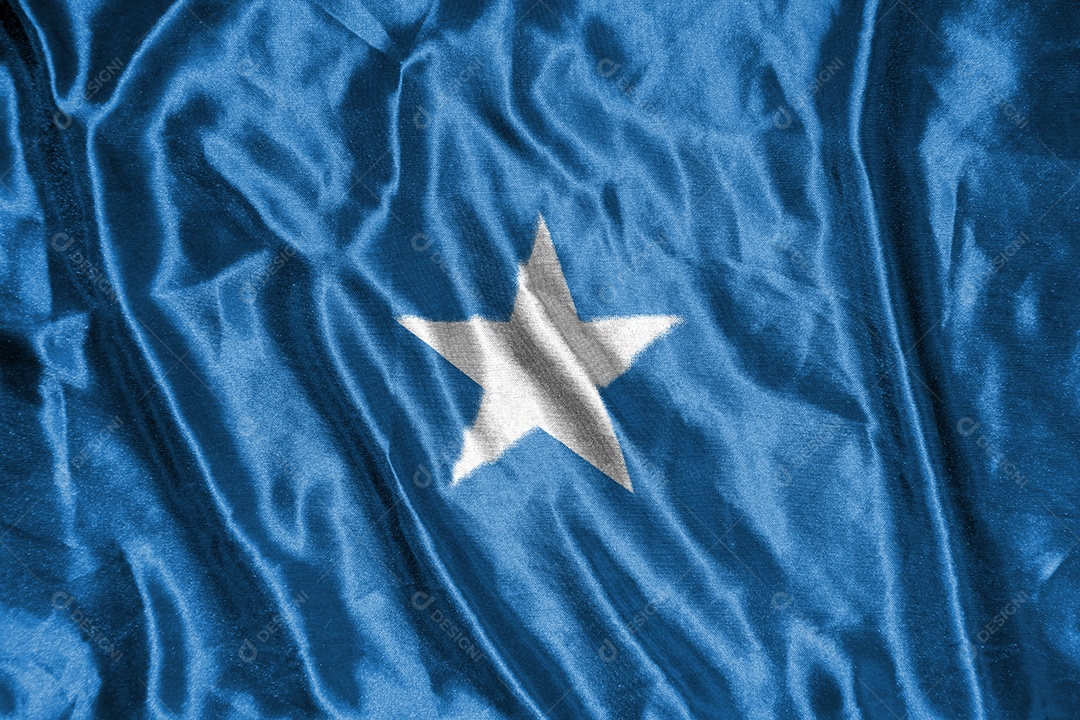 bandeira de pano da Somália Bandeira de Cetim Tecido Ondulando Textura da Bandeira