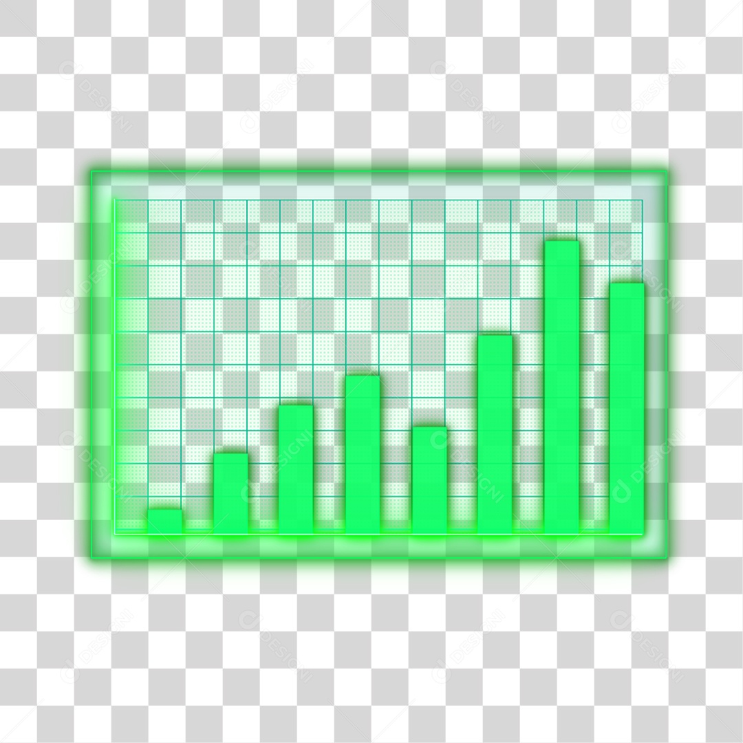 Gráficos Verdes PNG Transparente