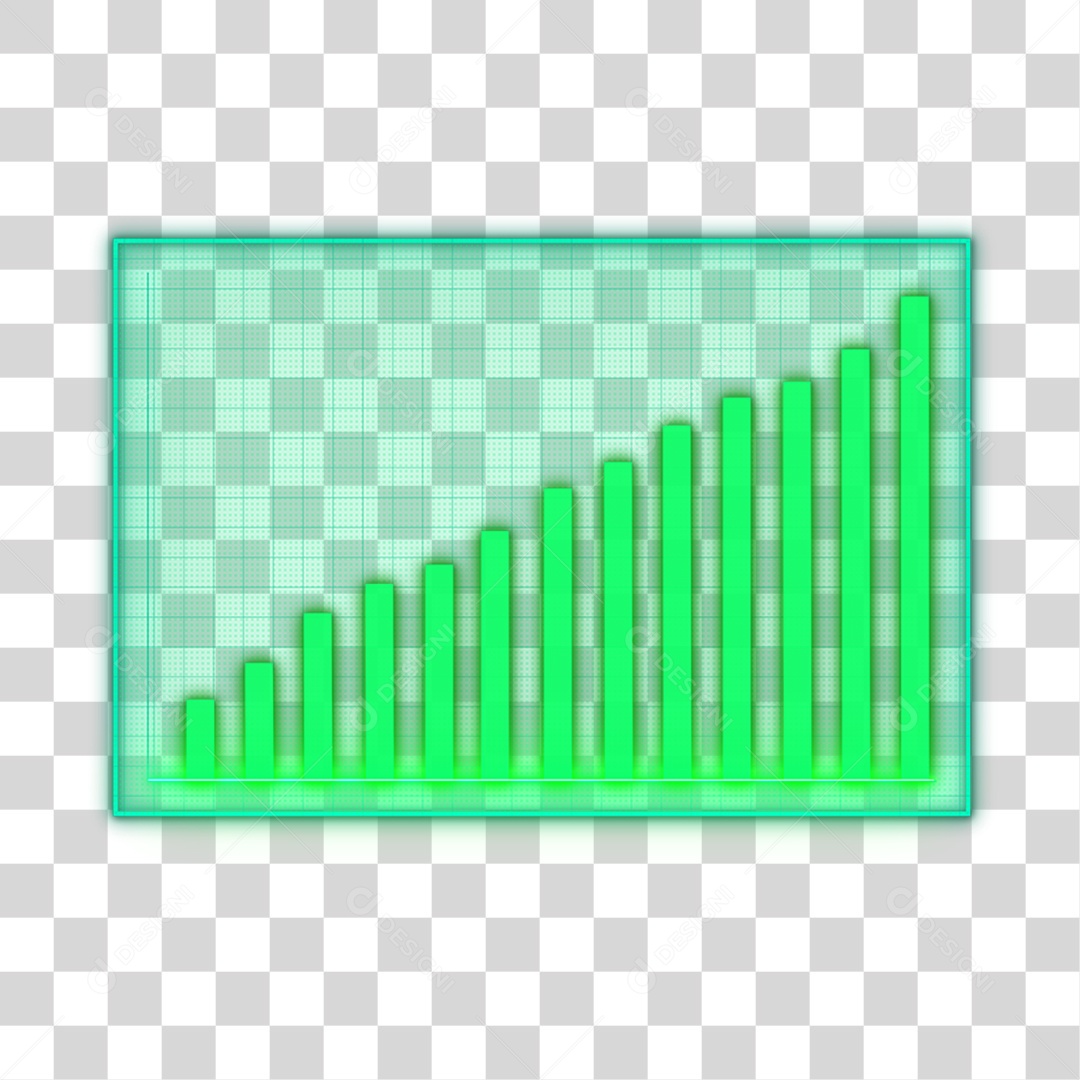 Gráficos Verdes PNG Transparente