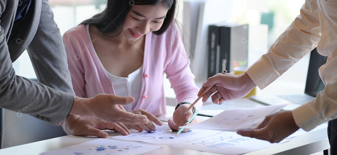 Marketing team is analyzing the future market situation to plan the next step.