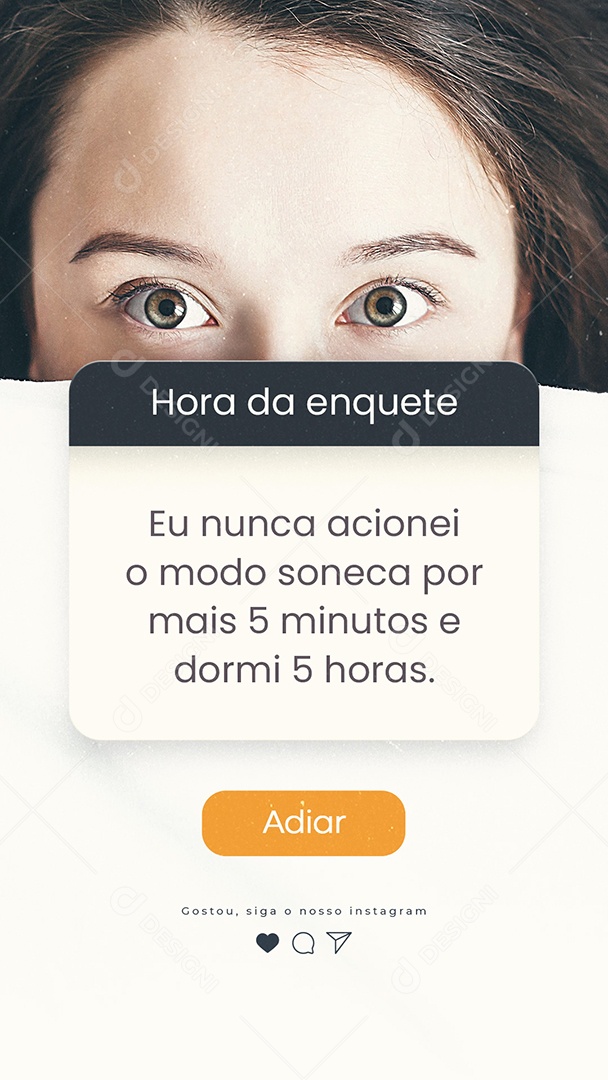 Eu nunca acionei o modo avião Frase Motivacional Social Media PSD Editável