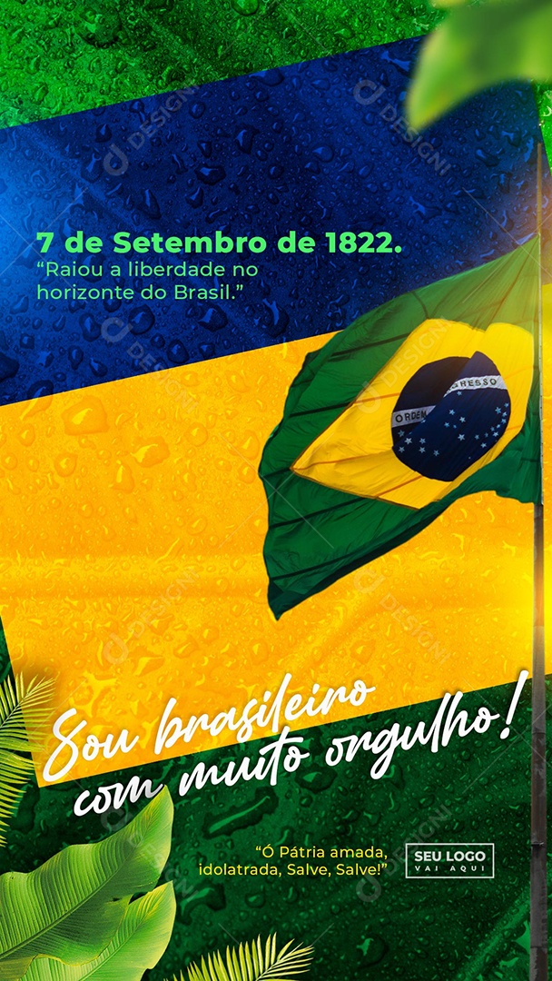 Independência Do Brasil Dia 7 De Setembro Social Media PSD Editável