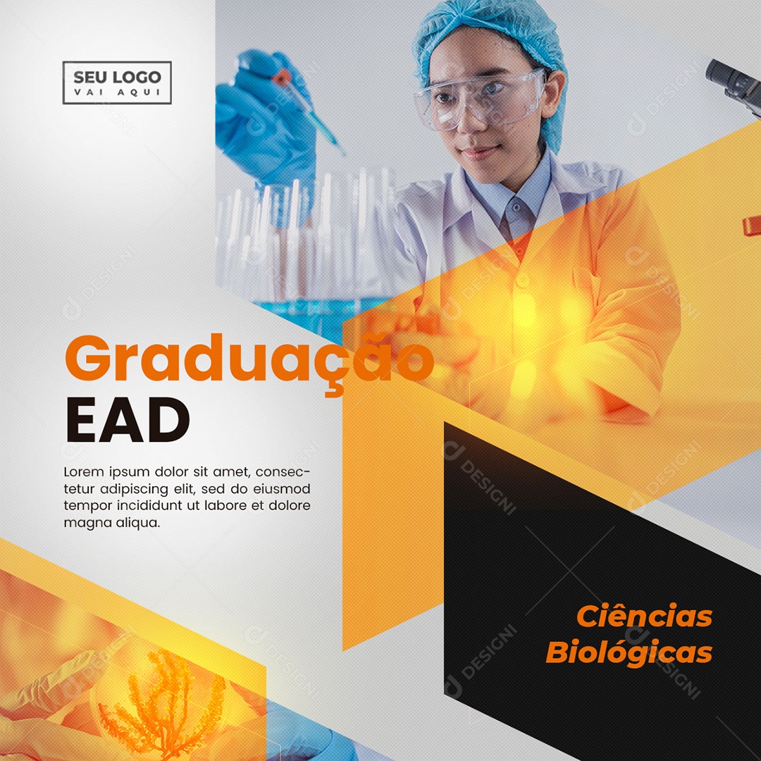 Graduação EAD Sistema Para Internet Venha Conhecer Social Media PSD Editável