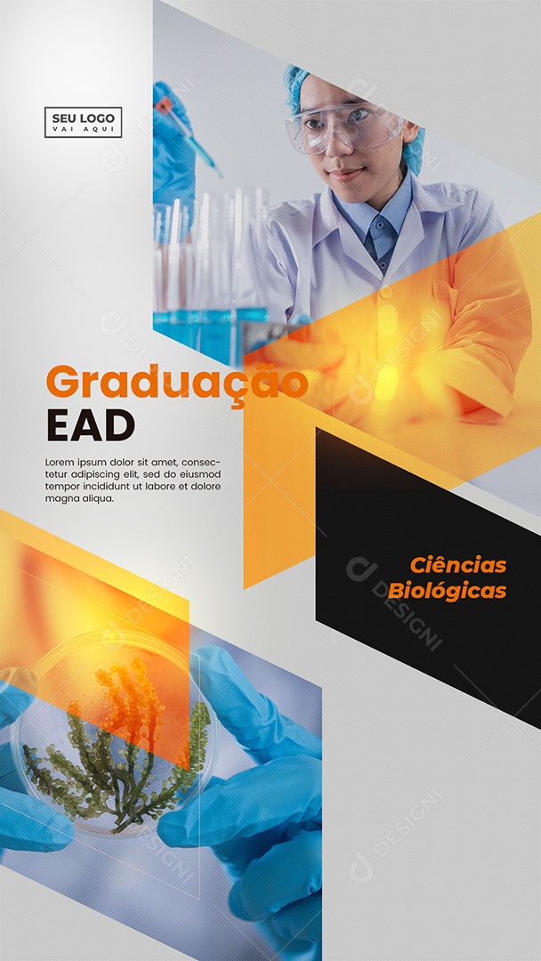 Graduação EAD Sistema Para Internet Venha Conhecer Social Media PSD Editável