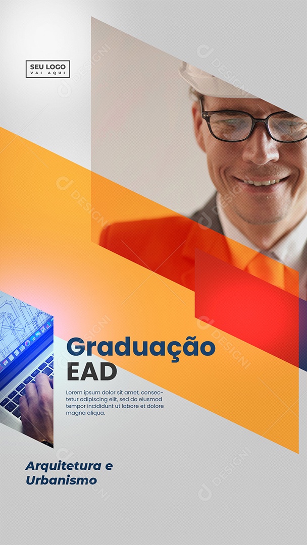 Graduação EAD Sistema Para Internet Venha Conhecer Social Media PSD Editável