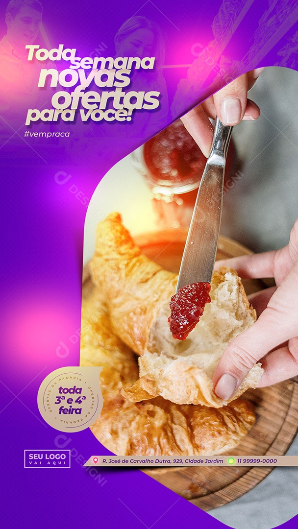 Toda Semana Novas Ofertas Para Você Social Media PSD Editável