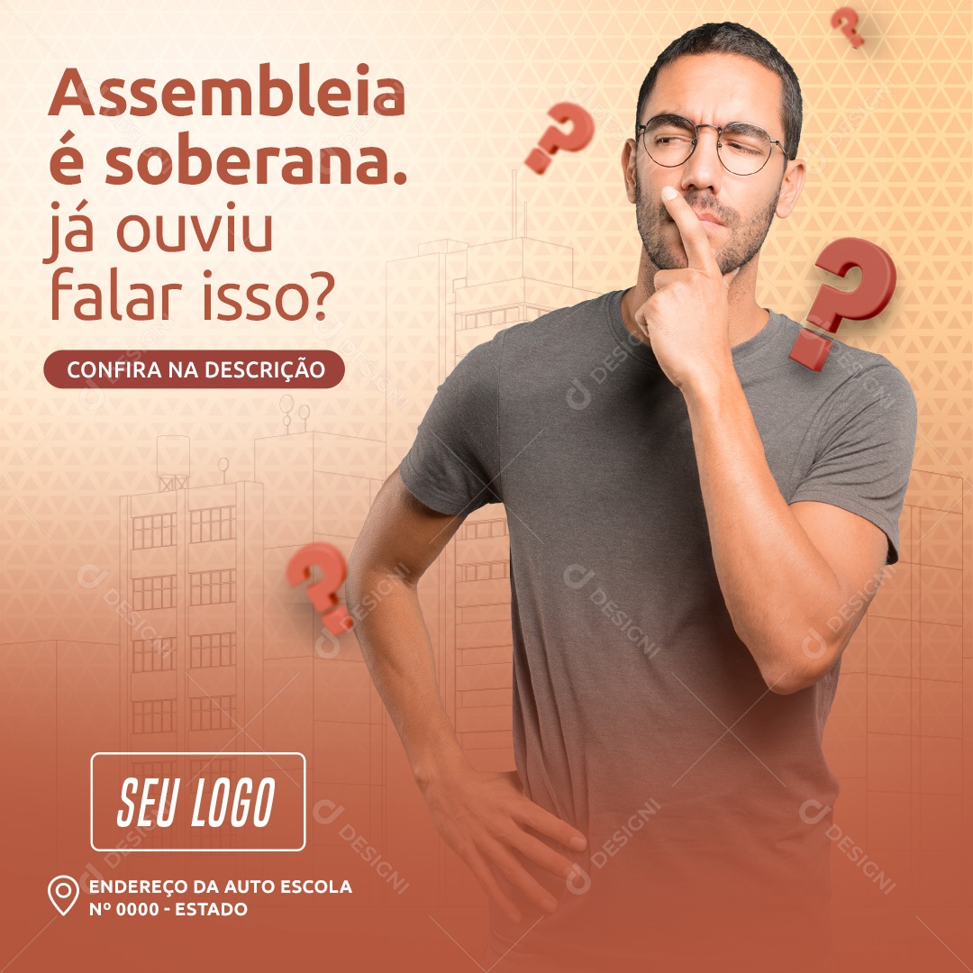 Social Media Assembleia é Soberana Já Ouviu Falar PSD Editável