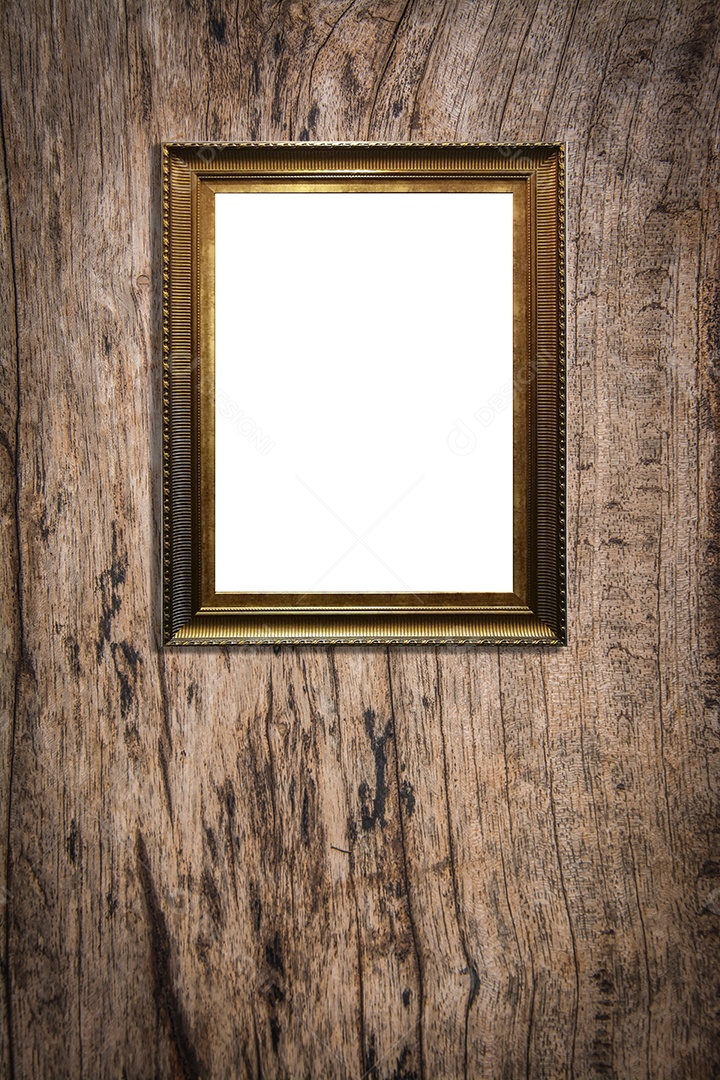 Molduras para fotos de madeira decorações de molduras vintage em fundo de madeira