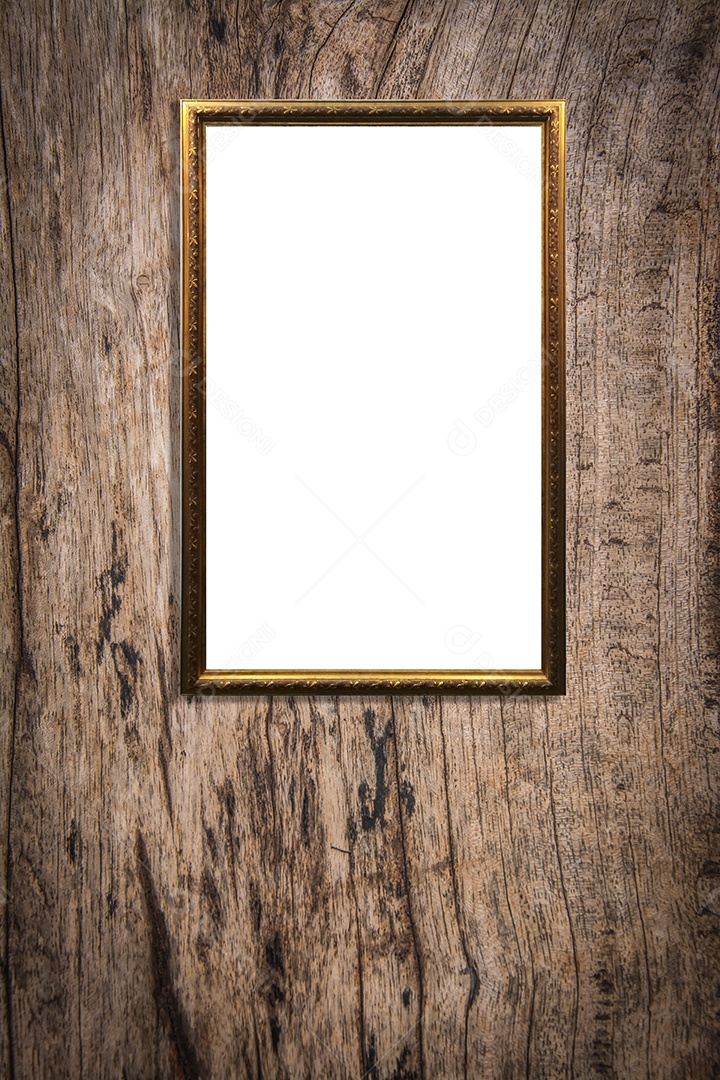 Molduras para fotos de madeira decorações de molduras vintage em fundo de madeira