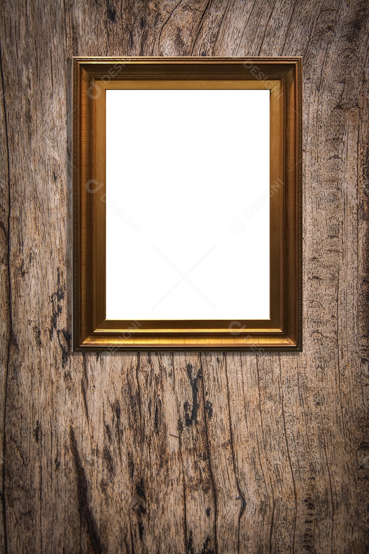 Molduras para fotos de madeira decorações de molduras vintage em fundo de madeira