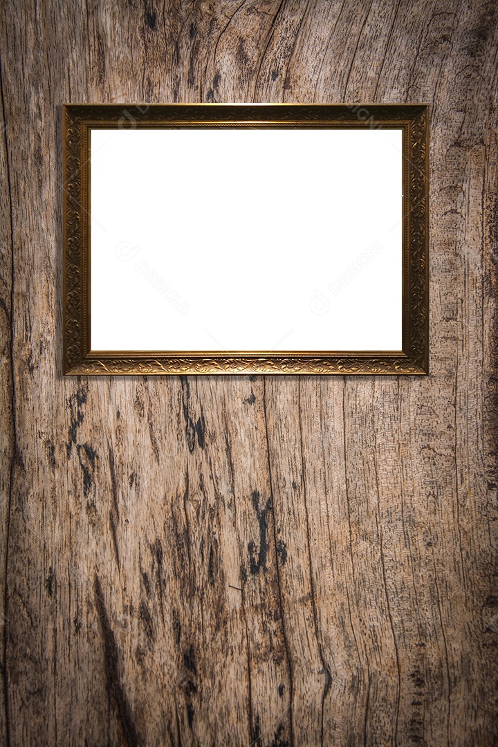 Molduras para fotos de madeira decorações de molduras vintage em fundo de madeira