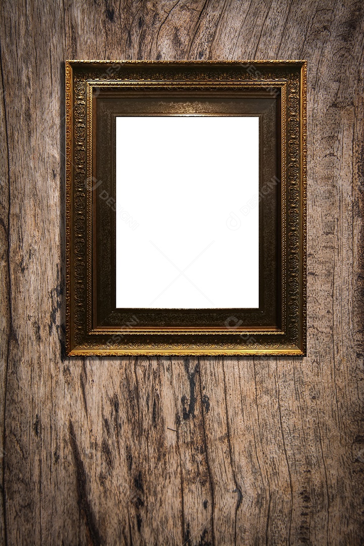 Molduras para fotos de madeira decorações de molduras vintage em fundo de madeira