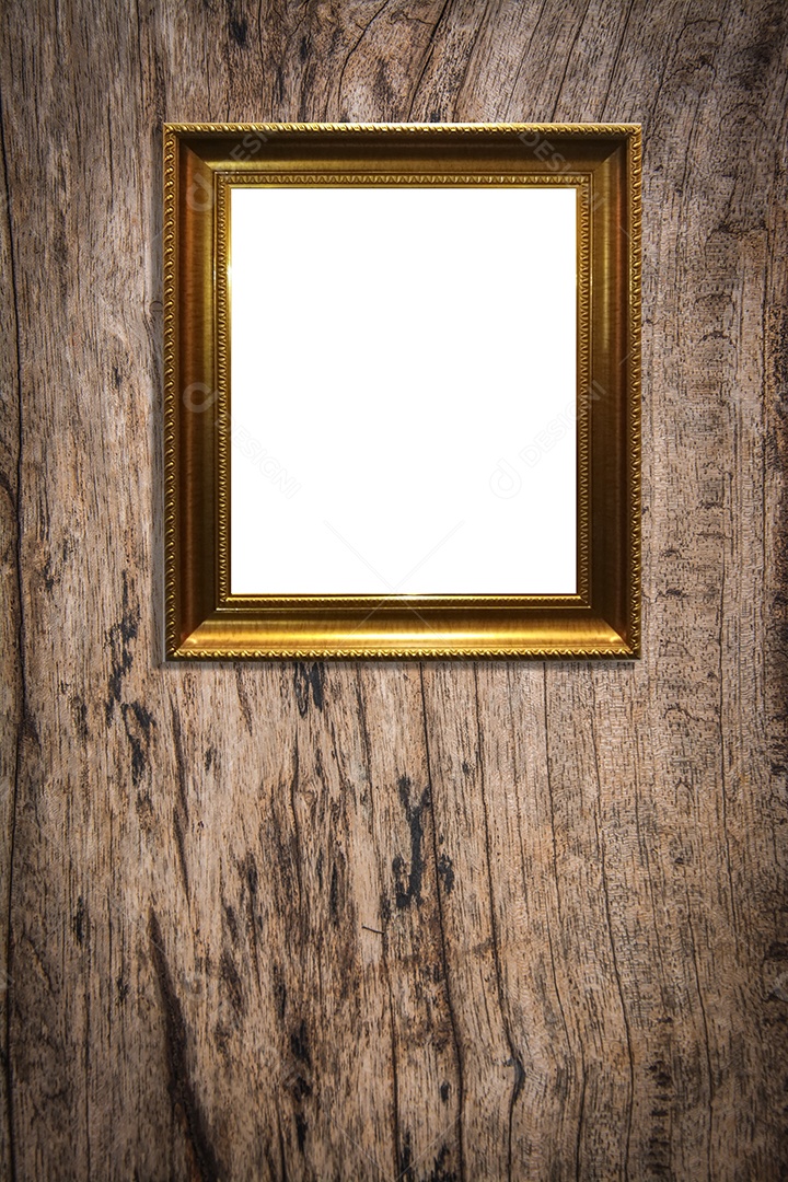 Molduras para fotos de madeira decorações de molduras vintage em fundo de madeira